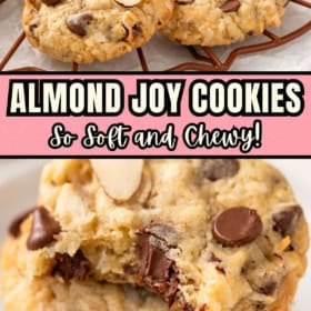 A small stack of cookies placed on a wire cooling rack.