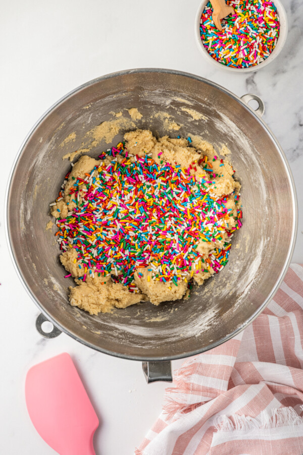 These cute, colorful Funfetti Cookies are soft, sweet, and simple to make. One cheerful sprinkle cookie just isn’t enough! Adding sprinkles to cookie dough.