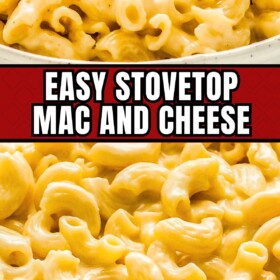 Creamy homemade Mac and cheese in a bowl.
