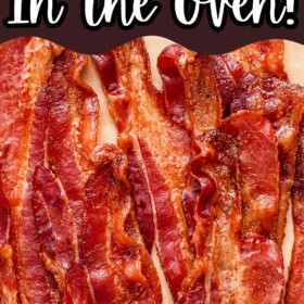 Crispy bacon arranged on parchment paper.