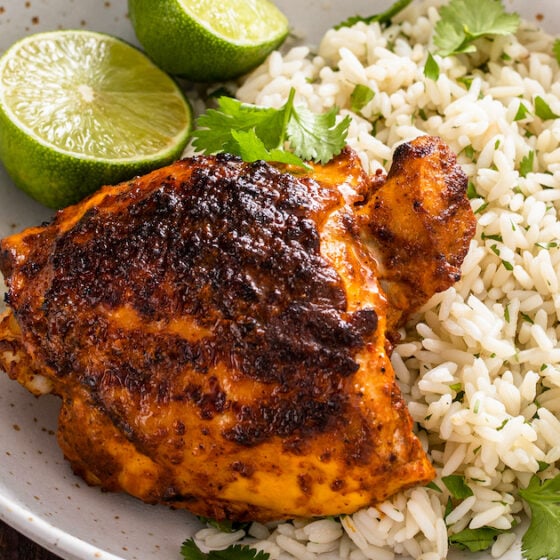 Recipe card image for pollo asado